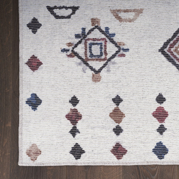 HomeRoots 5' Gray and Brown Geometric Area Rug - Stylish, Washable, Modern Design for Living Spaces and More 5' X 8' 532996