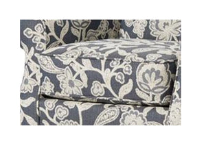 Fusion Awesome Farmhouse Indigo Accent Chair With Reversible Cushion And Stain-resistant Fabric For Durability Indigo,White Ws,100% Polypropylene 532 Sophie Indigo Accent Chair