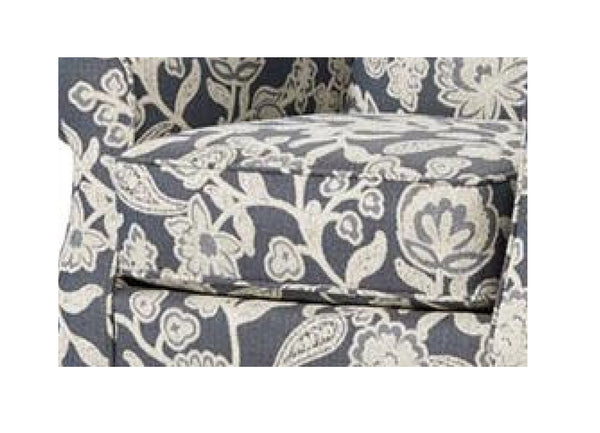 Fusion Awesome Farmhouse Indigo Accent Chair With Reversible Cushion And Stain-resistant Fabric For Durability Indigo,White Ws,100% Polypropylene 532 Sophie Indigo Accent Chair