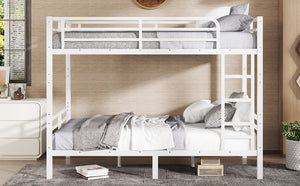 English Elm Metal Full Xl Bunk Bed For Teens & Adults - Space-Saving, Durable Steel Frame, No Box Spring Needed! W1580S00125