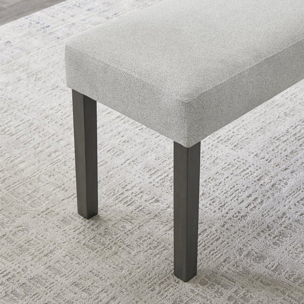 English Elm Selena Upholstered Bench Two-tone Rubberwood Frame Modern Entryway Bedroom Seat B061P406087