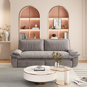 English Elm 73.2" Queen Pull Out Sofa Bed – Stylish 3-In-1 Convertible Velvet Loveseat For Ultimate Comfort! W1885S00229