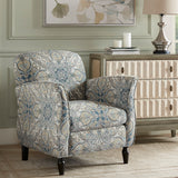 Madison Park Escher Transitional Accent Chair MP100-0375 Blue Multi/Brown