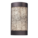 DIAMANTE COLLECTION 2-LIGHT WALL SCONCE in AN ANTIQUE PEWTER FINISH with WHITE C