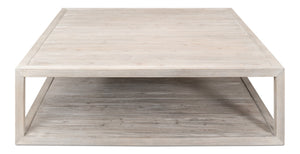 Sarreid Camden Bungalow Cocktail Table - Stylish Grey Thorne Pine Finish For Modern Living Room Decor Grey  53300