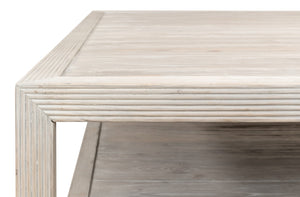 Sarreid Camden Bungalow Cocktail Table - Stylish Grey Thorne Pine Finish For Modern Living Room Decor Grey  53300