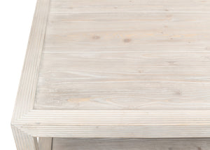 Sarreid Camden Bungalow Cocktail Table - Stylish Grey Thorne Pine Finish For Modern Living Room Decor Grey  53300