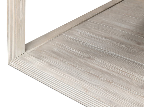 Sarreid Camden Bungalow Cocktail Table - Stylish Grey Thorne Pine Finish For Modern Living Room Decor Grey  53300