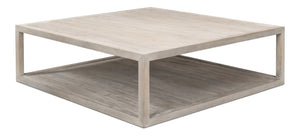 Sarreid Camden Bungalow Cocktail Table - Stylish Grey Thorne Pine Finish For Modern Living Room Decor Grey  53300