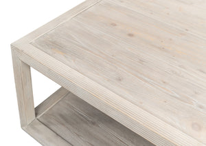 Sarreid Camden Bungalow Cocktail Table - Stylish Grey Thorne Pine Finish For Modern Living Room Decor Grey  53300