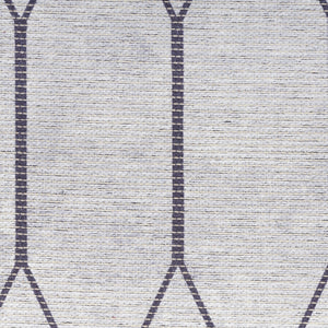Homeroots 6' X 9' Gray And Ivory Geometric Power Loom Distressed Washable Area Rug  Cotton Blend 533017