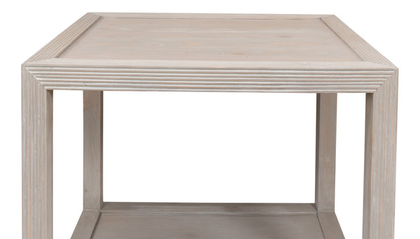 Sarreid Camden Side Table - Stylish Grey Thorne Finish, Durable Pine Design For Modern Living Spaces Grey  53301