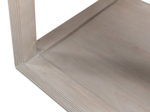 Sarreid Camden Side Table - Stylish Grey Thorne Finish, Durable Pine Design For Modern Living Spaces Grey  53301