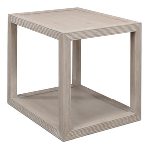 Sarreid Camden Side Table - Stylish Grey Thorne Finish, Durable Pine Design For Modern Living Spaces Grey  53301