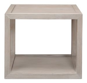 Sarreid Camden Side Table - Stylish Grey Thorne Finish, Durable Pine Design For Modern Living Spaces Grey  53301