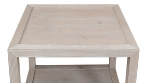 Sarreid Camden Side Table - Stylish Grey Thorne Finish, Durable Pine Design For Modern Living Spaces Grey  53301