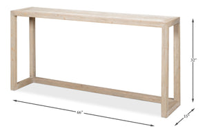 Sarreid Camden Console Table - Elegant Grey Thorne Finish - Durable Pine For Stylish Home Décor Needs Grey  53302