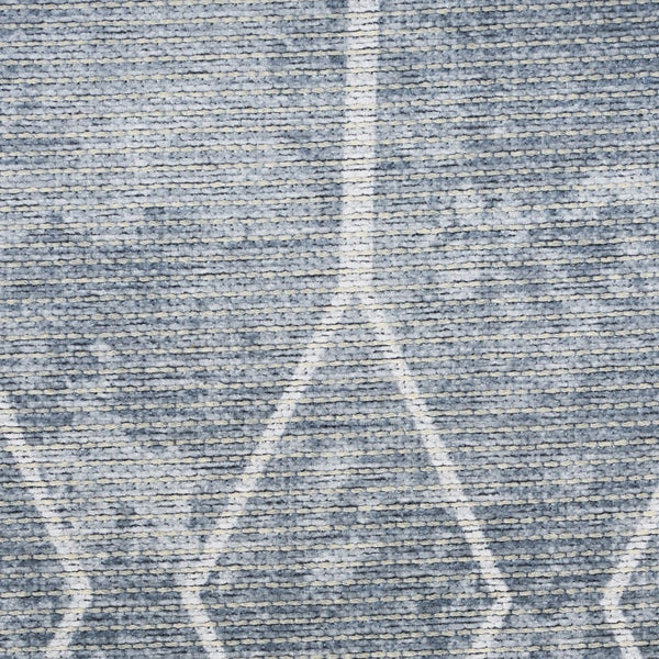 HomeRoots 9' Contemporary Blue and Gray Geometric Power Loom Area Rug - Stylish, Machine Washable, Easy Care 9' X 12' 533051