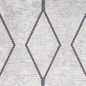 HomeRoots 9' Ivory and Gray Geometric Power Loomed Area Rug - Modern, Washable Design for Any Room Decor 9' X 12' 533053