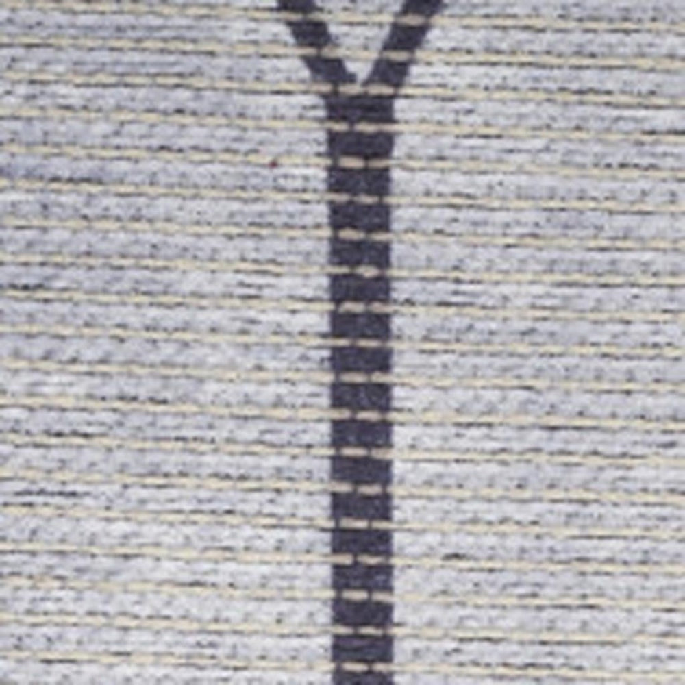 HomeRoots 9' Ivory and Gray Geometric Power Loomed Area Rug - Modern, Washable Design for Any Room Decor 9' X 12' 533053