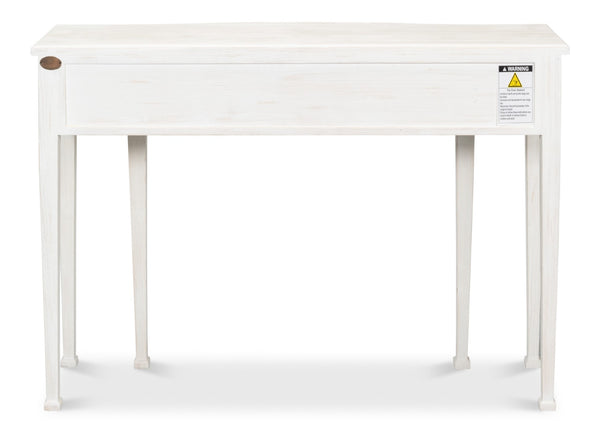 Sarreid Madora Console Table In Bungalow White - Elegant Beechwood Design For Chic Home Décor Spaces White  53308-b