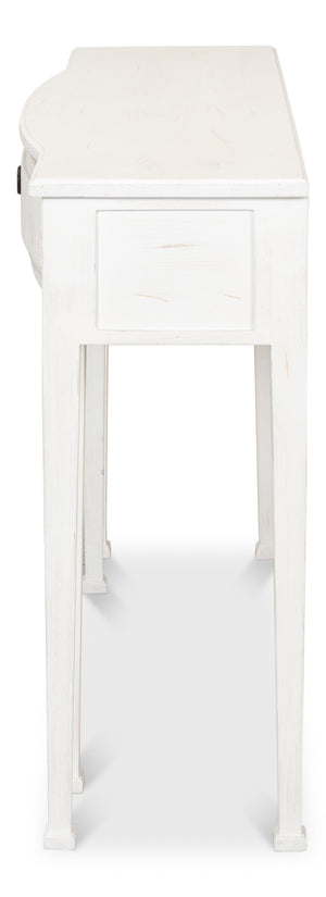 Sarreid Madora Stylish Bungalow Console Table In Elegant Grey Finish, Premium Beechwood Design For Chic Spaces Grey  53308