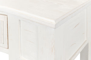 Sarreid Madora Console Table In Bungalow White - Elegant Beechwood Design For Chic Home Décor Spaces White  53308-b