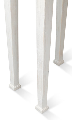 Sarreid Madora Console Table In Bungalow White - Elegant Beechwood Design For Chic Home Décor Spaces White  53308-b