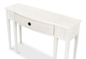 Sarreid Madora Console Table In Bungalow White - Elegant Beechwood Design For Chic Home Décor Spaces White  53308-b