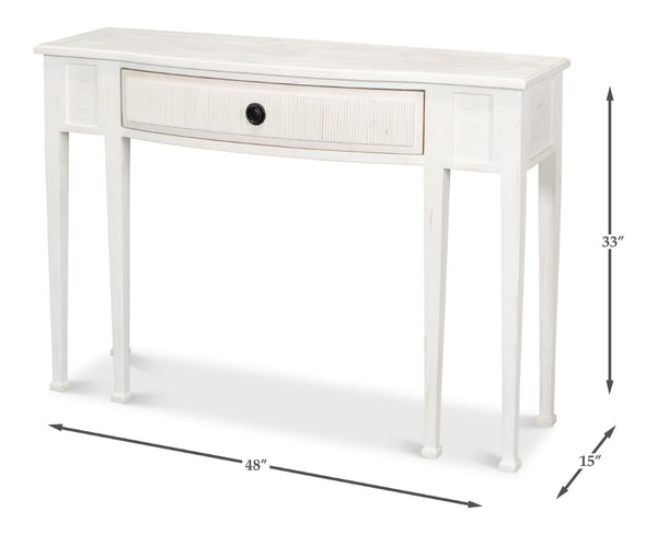 Sarreid Madora Stylish Bungalow Console Table In Elegant Grey Finish, Premium Beechwood Design For Chic Spaces Grey  53308