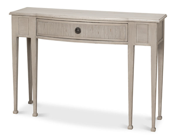 Sarreid Madora Stylish Bungalow Console Table In Elegant Grey Finish, Premium Beechwood Design For Chic Spaces Grey  53308