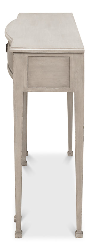 Sarreid Madora Stylish Bungalow Console Table In Elegant Grey Finish, Premium Beechwood Design For Chic Spaces Grey  53308
