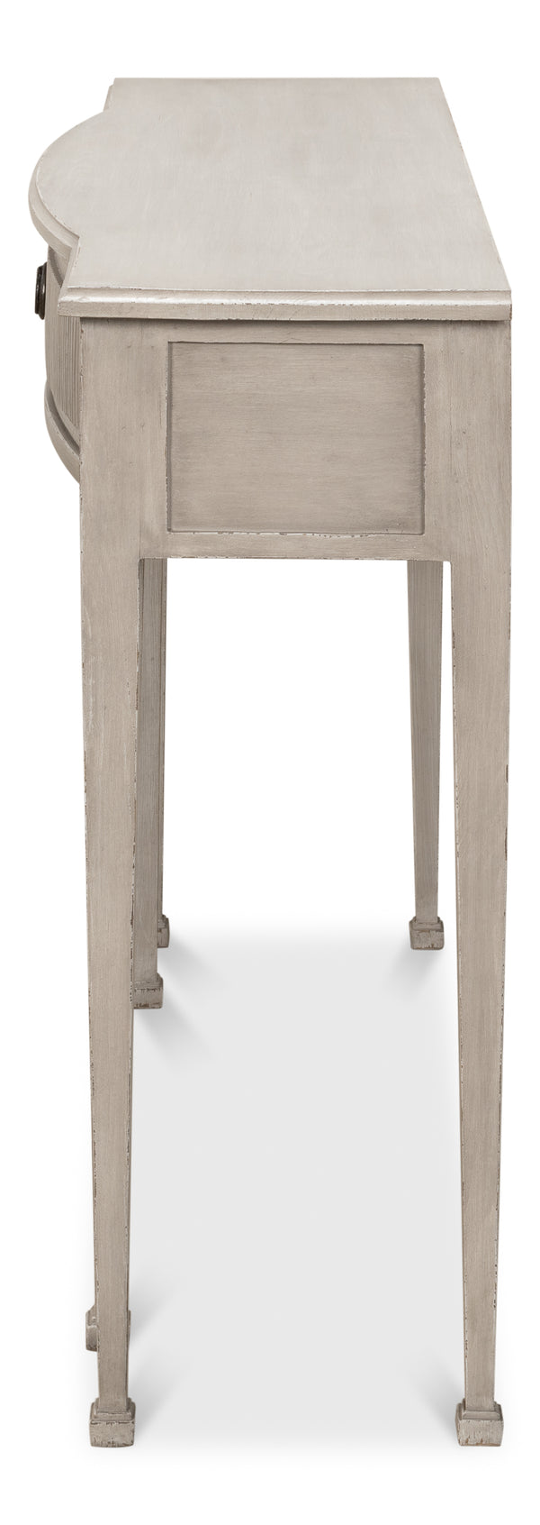 Sarreid Madora Stylish Bungalow Console Table In Elegant Grey Finish, Premium Beechwood Design For Chic Spaces Grey  53308
