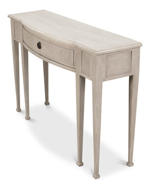 Sarreid Madora Stylish Bungalow Console Table In Elegant Grey Finish, Premium Beechwood Design For Chic Spaces Grey  53308