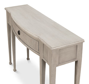 Sarreid Madora Stylish Bungalow Console Table In Elegant Grey Finish, Premium Beechwood Design For Chic Spaces Grey  53308