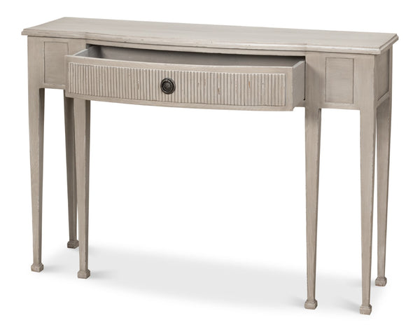Sarreid Madora Stylish Bungalow Console Table In Elegant Grey Finish, Premium Beechwood Design For Chic Spaces Grey  53308