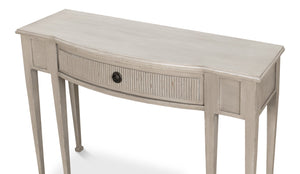 Sarreid Madora Stylish Bungalow Console Table In Elegant Grey Finish, Premium Beechwood Design For Chic Spaces Grey  53308