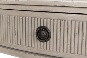 Sarreid Madora Stylish Bungalow Console Table In Elegant Grey Finish, Premium Beechwood Design For Chic Spaces Grey  53308