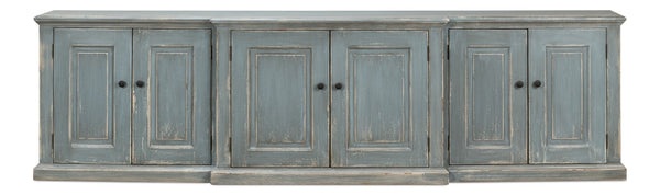 Sarreid San Marco Bungalow Credenza - Stunning Blue/Grey Finish In Durable Russian Pine For Stylish Storage Blue  53311