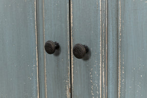 Sarreid San Marco Bungalow Credenza - Stunning Blue/Grey Finish In Durable Russian Pine For Stylish Storage Blue  53311