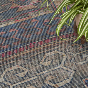 HomeRoots 5' Vibrant Southwestern-Inspired Area Rug with Distressed Finish for Boho-Contemporary Spaces 9' X 12' 533147