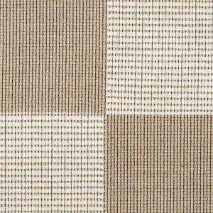 HomeRoots 8' Natural and Ivory Geometric Area Rug - Power Loomed, Washable, Non-Skid for Modern Elegance 8' X 10' 533151
