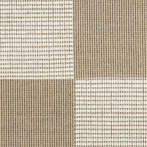 HomeRoots 8' Natural and Ivory Geometric Area Rug - Power Loomed, Washable, Non-Skid for Modern Elegance 8' X 10' 533151