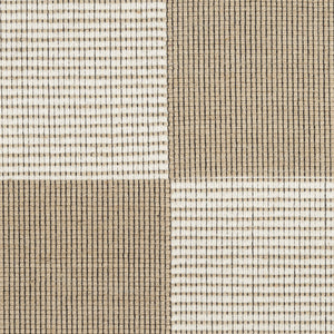 Homeroots 5' X 7' Natural And Ivory Geometric Power Loom Washable Non Skid Area Rug  Cotton Blend 533152