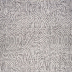 Homeroots 5' X 7' Gray And Ivory Abstract Power Loom Washable Non Skid Area Rug  Cotton Blend 533165