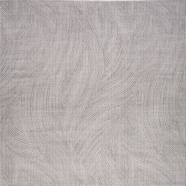 Homeroots 5' X 7' Gray And Ivory Abstract Power Loom Washable Non Skid Area Rug  Cotton Blend 533165