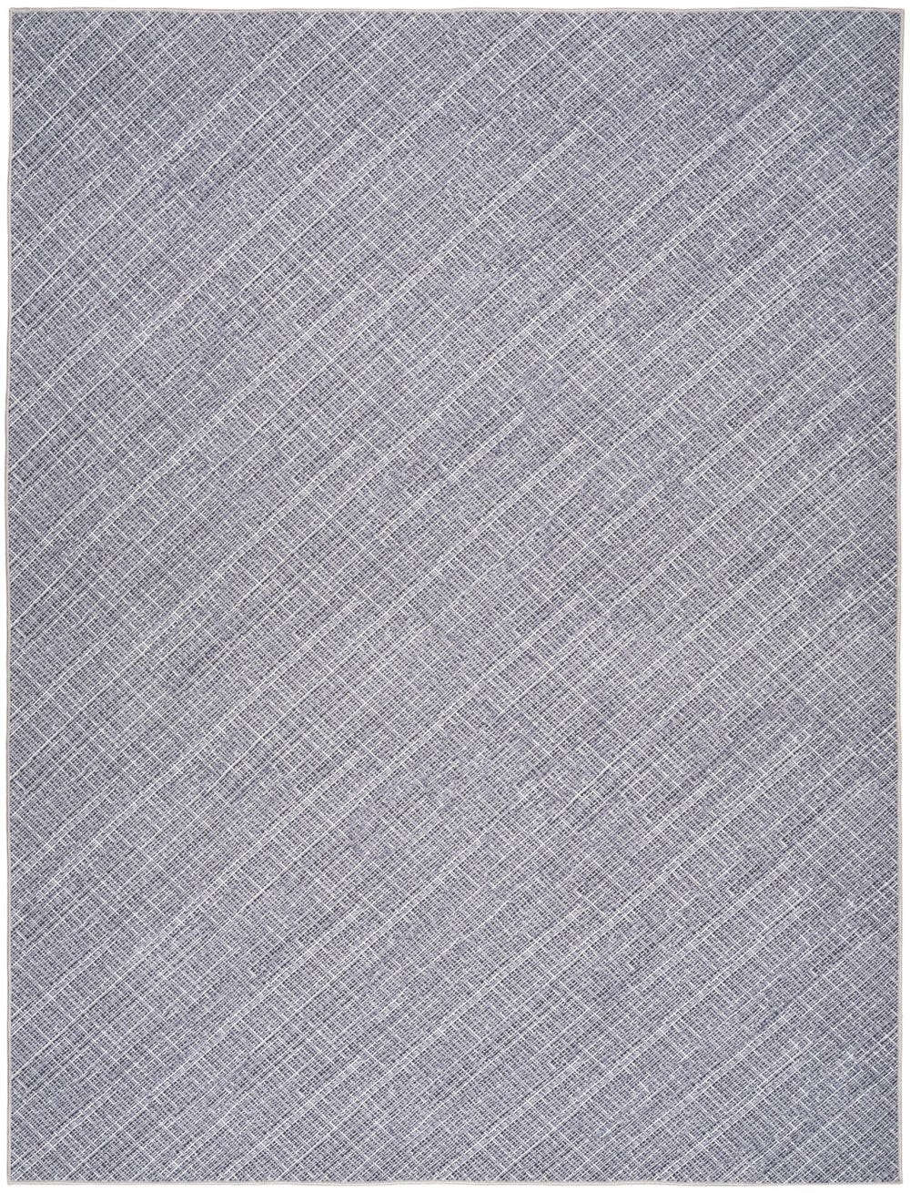 Homeroots 5' X 7' Gray And Ivory Abstract Power Loom Washable Non Skid Area Rug  Cotton Blend 533167