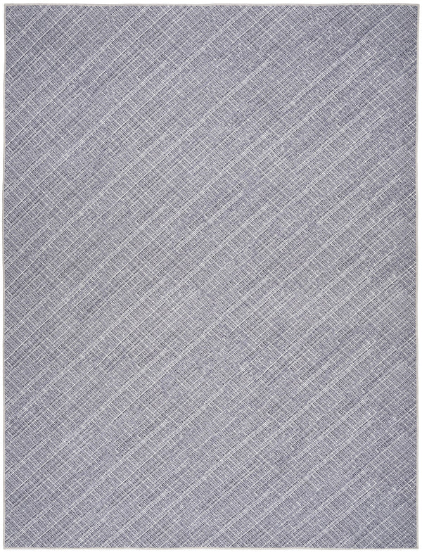 Homeroots 5' X 7' Gray And Ivory Abstract Power Loom Washable Non Skid Area Rug  Cotton Blend 533167