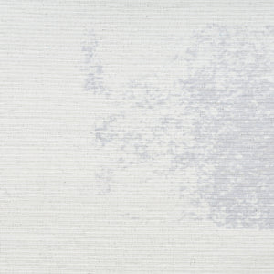 Homeroots 5' X 7' Ivory And Blue Abstract Power Loom Washable Non Skid Area Rug  Cotton Blend 533168