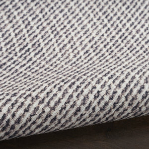 HomeRoots 6' Gray and Ivory Abstract Area Rug - Power Loomed, Non-Skid, Machine Washable for Easy Care 6' X 9' 533170